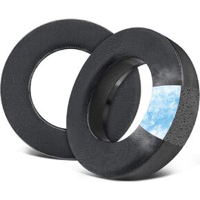 SOULWIT Replacement Earpads for Beyerdynamic DT700 ProX(DT 700 Pro X)/DT900 ProX(DT 900 Pro X) Headphones, Ear Pads Cushions with Breathable Ice Silk Fabric, High-Density Foam - Black