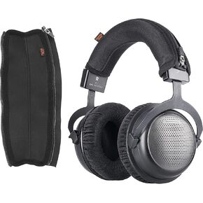 Desing Wish T1 T5 Headband Cover Compatible with beyerdynamic T1 2nd 3rd/ T5 2nd 3rd Headphones Thicker Sports Fabric Replacement Headphone Headband Cushion Pad Cover Headband Protector (Black)