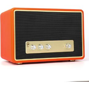 Bluetooth Speakers with Subwoofer, 100W Loud Speakers Bluetooth Wireless, BT5.0/Aux/USB C/DSP/2.1 Deep Bass Bluetooth Speakers for Home/Office, Wireless Speaker for PC Gaming/Party/TV (Orange)
