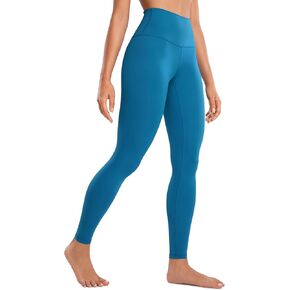 CRZ YOGA Butterluxe High Waisted Lounge Legging 28'' - Workout Leggings for Women Buttery Soft Yoga Pants Cambric Blue Large