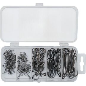 Double Fishing Hooks Kit,Frog Hooks,Fishing Hook for Saltwater and Freshwater (100Pcs)