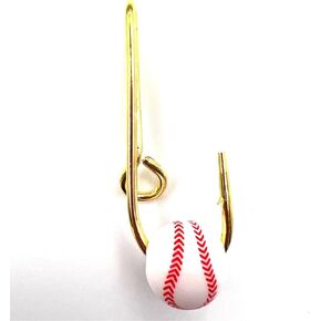 Fishing Hooks Hat Pins for Fishing Hat Hook Clip Gold Fish Hook Hat Clip Fish Hooks and White baseball Bead for Hat
