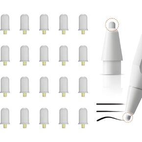 IFELI Apple Pencil Pen Tips Protector - Pencil tip Refill for iPad, Apple Pencil 2nd Generation, 1st Gen, and Pro (Gray, 20pcs)