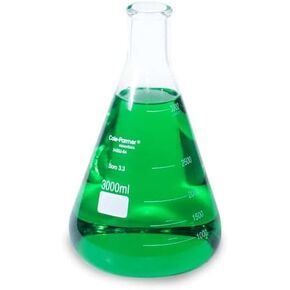 Cole-Parmer Erlenmeyer Flask, Glass, 6000 mL; 1/PK