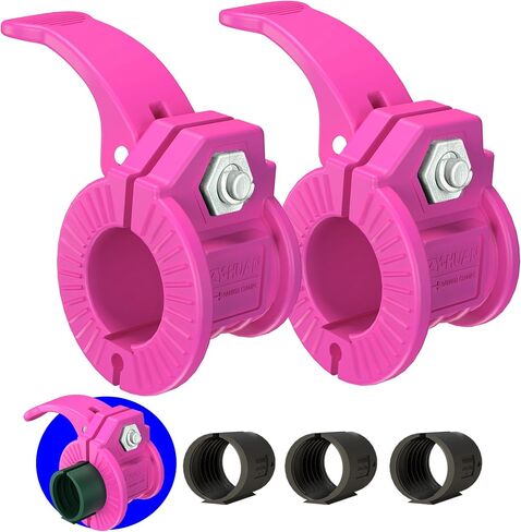 Barbell Clips 1 inch I Multi-Size Adjustable Barbell Collar I 1 inch Barbell ClampsIQuick Release Weight Clips Pair of Locking for Dumbbell Bar (Black 0.9-1.18inch) in Saudi Arabia