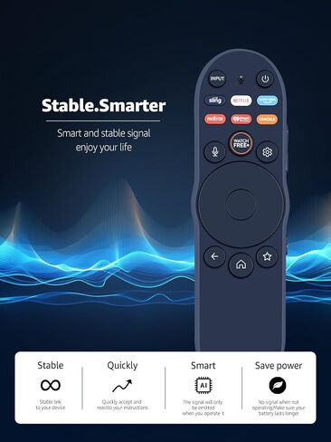 استبدال جهاز التحكم عن بعد الصوتي XRT270 لجهاز التحكم عن بعد للتلفزيون الذكي Vizio، لجهاز Vizio VQP65C-84 VQP75C-84 Quantum Pro QLED 4K TV مع Netflix/PrimeVideo/Redbox/Sling/IHeat Radio/Crackle in Saudi Arabia