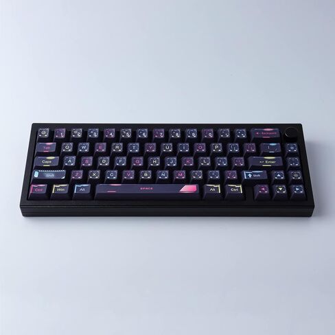 أغطية مفاتيح PBT 143 مفتاحًا، أغطية مفاتيح Cyberpunk، أغطية مفاتيح مخصصة بلون الكرز، أغطية مفاتيح مخصصة للتسامي مع شريط مسافة 6.25u 7u لمفاتيح Cherry Gateron MX، لوحة المفاتيح الميكانيكية تخطيطات الولايات المتحدة/ISO المملكة المتحدة in Kuwait