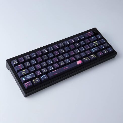 أغطية مفاتيح PBT 143 مفتاحًا، أغطية مفاتيح Cyberpunk، أغطية مفاتيح مخصصة بلون الكرز، أغطية مفاتيح مخصصة للتسامي مع شريط مسافة 6.25u 7u لمفاتيح Cherry Gateron MX، لوحة المفاتيح الميكانيكية تخطيطات الولايات المتحدة/ISO المملكة المتحدة in Kuwait