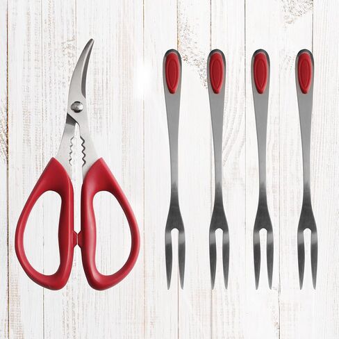 Maine Man Crab Seafood Scissors, Japanese Stainless Steel Blades, BPA Free in Saudi Arabia