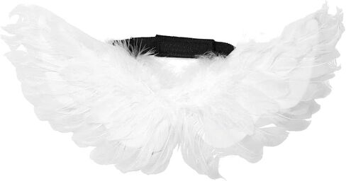 Pet Angel Feather Wings Pet Harness Pet Costume Accessory Dog Cat Halloween Cosplay Dress Up Pet Supplies (L) in Saudi Arabia