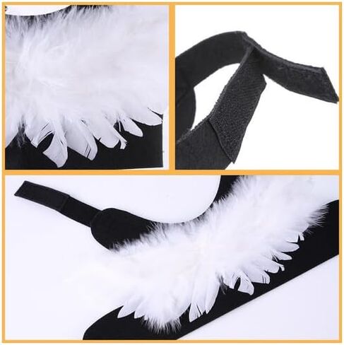 Pet Angel Feather Wings Pet Harness Pet Costume Accessory Dog Cat Halloween Cosplay Dress Up Pet Supplies (L) in Saudi Arabia