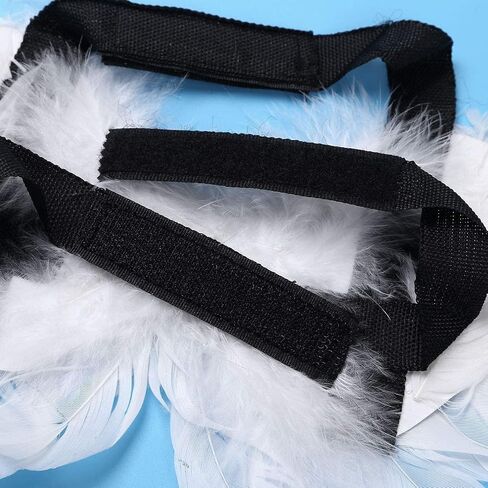 Pet Angel Feather Wings Pet Harness Pet Costume Accessory Dog Cat Halloween Cosplay Dress Up Pet Supplies (L) in Saudi Arabia