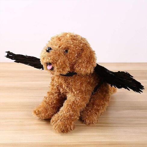 Pet Angel Feather Wings Pet Harness Pet Costume Accessory Dog Cat Halloween Cosplay Dress Up Pet Supplies (L) in Saudi Arabia