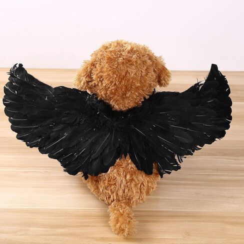 Pet Angel Feather Wings Pet Harness Pet Costume Accessory Dog Cat Halloween Cosplay Dress Up Pet Supplies (L) in Saudi Arabia
