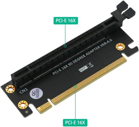 JMT PCI-Express 3.0/4.0 16x Riser Card 90 Degree High Speed Riser Card for 1U / 2U Server Case (PCI-E 4.0 for 1/2U) in Kuwait