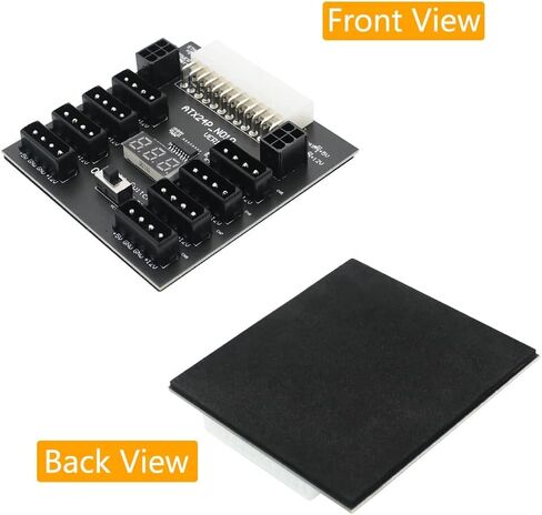 Upgrade Version ATX 24 Pin Power Solt Power Supply to 8X 4 Pin and 2X 6Pin Power Connector Breakout Board for CHIA Mining in Saudi Arabia
