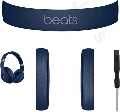 Same As Genuine OEM Original Studio 3 Wireless Headband Arch + Muff Cushions Ear Pads Replacement Repair Kit Compatible for A1914 Model Parts (Shadow Gray) in Saudi Arabia