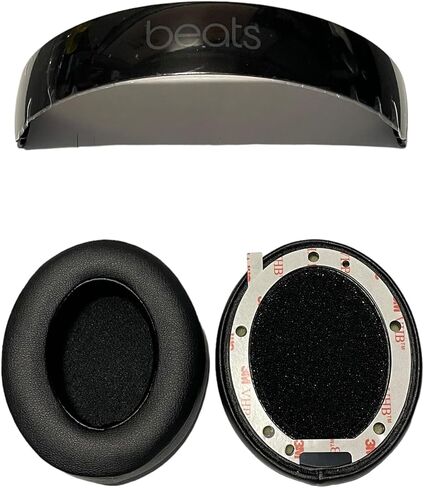 Same As Genuine OEM Original Studio 3 Wireless Headband Arch + Muff Cushions Ear Pads Replacement Repair Kit Compatible for A1914 Model Parts (Shadow Gray) in Saudi Arabia