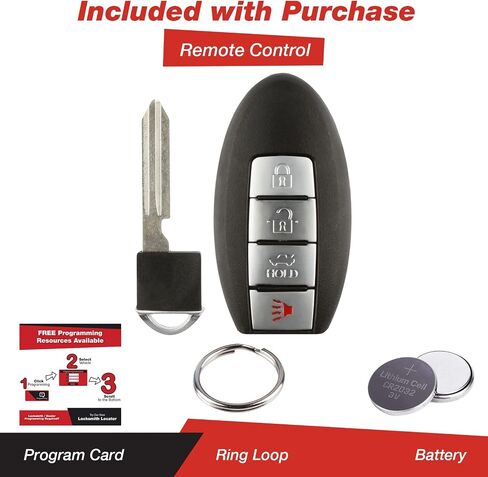 KeylessOption Keyless Entry Remote Car Key Fob Control 4-Button Smart Replacement for 2013-2016 Nissan Altima Maxima Pathfinder Infiniti JX35 QX60 (KR5S180144014, 7812D-S180014) in Saudi Arabia