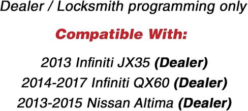 KeylessOption Keyless Entry Remote Car Key Fob Control 4-Button Smart Replacement for 2013-2016 Nissan Altima Maxima Pathfinder Infiniti JX35 QX60 (KR5S180144014, 7812D-S180014) in Saudi Arabia