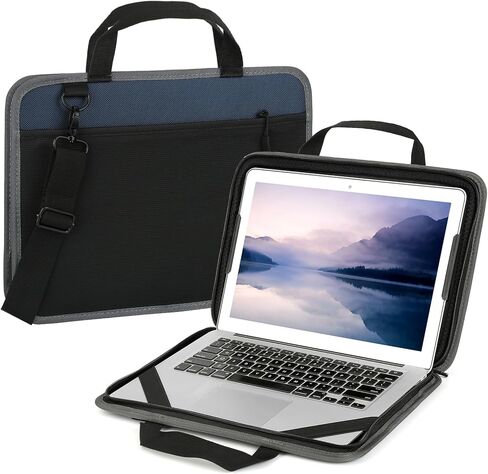 حافظة كمبيوتر محمول مقاس 15.6 بوصة، غطاء كمبيوتر مقاوم للصدمات مقاس 15-16 بوصة لجهاز HP، وحقيبة كمبيوتر محمول لجهاز ASUS Acer Aspire 15، وHP Pavilion/Envy 15، وDell Inspiron/Latitude 15، وLenovo IdeaPad 15، وASUS ZenBook (أسود) in Kuwait