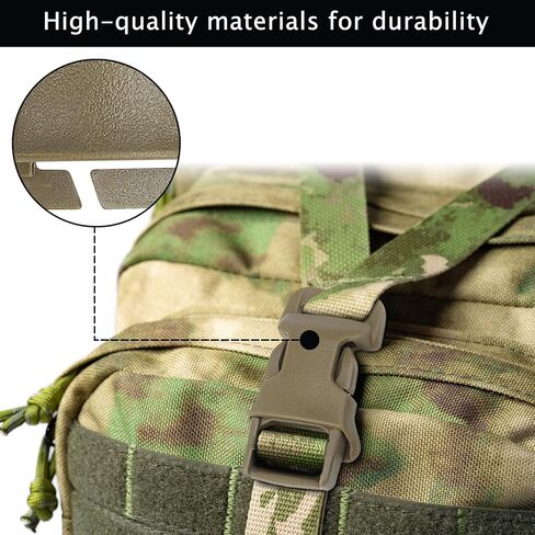 Qavctw 2x 1'' Buckle Quick Side Release Buckle for Tactical Vest Backpack Bag with 1in/2.5cm Webbing Straps in Kuwait