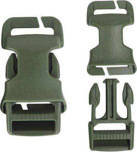 Qavctw 2x 1'' Buckle Quick Side Release Buckle for Tactical Vest Backpack Bag with 1in/2.5cm Webbing Straps in Kuwait