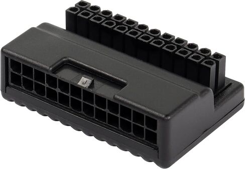 CERRXIAN 90 درجة ATX 24 دبوس محول، الزاوية اليمنى ATX 24pin ذكر إلى أنثى لوحة محول الطاقة لسطح المكتب اللوحة الأم إمدادات الطاقة in Saudi Arabia