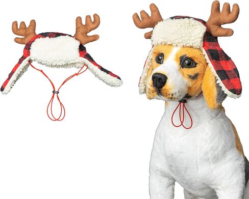 Christmas Hat Deer Antler Cap Cosplay Costumes for Small Medium Large Dogs Cats Small in Kuwait