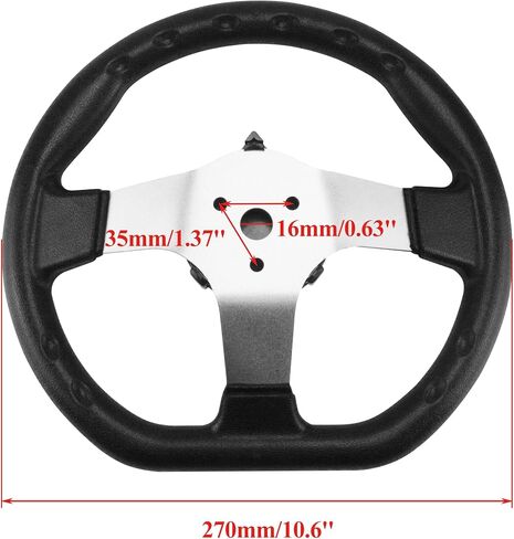 PRO BAT 300mm Steering Wheel Steel Kit 420mm Gear Rack Pinion Adjustable Shaft Set Replacement for Go Kart Go Cart ATV UTV 110cc 125cc 140cc 150cc in Kuwait