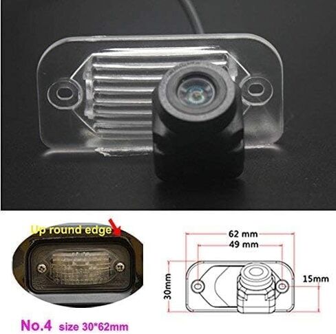 HD Rear View Backup Camera Night Vision License Plate Reversing Camera Replacement for Mercedes Benz C-Klasse W203 C240 4 Matic 2004/W203/200 CDI Limousine/SL R230 Cabriolet(No.4) in Saudi Arabia