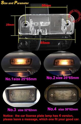 HD Rear View Backup Camera Night Vision License Plate Reversing Camera Replacement for Mercedes Benz C-Klasse W203 C240 4 Matic 2004/W203/200 CDI Limousine/SL R230 Cabriolet(No.4) in Saudi Arabia