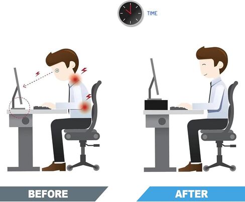 Shudyear monitor white stand, plastic desk storage for laptop, computer in Saudi Arabia