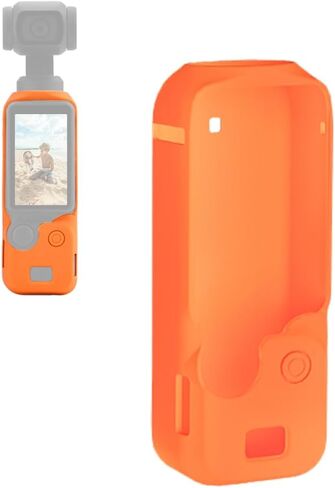 CAPART Silicone Sleeve Case for DJI OSMO Pocket 3, Protective Case Anti-Scrach Anti-Skid, Small Size Compatible Pocket 3 Only Without Handles (Black) in Saudi Arabia