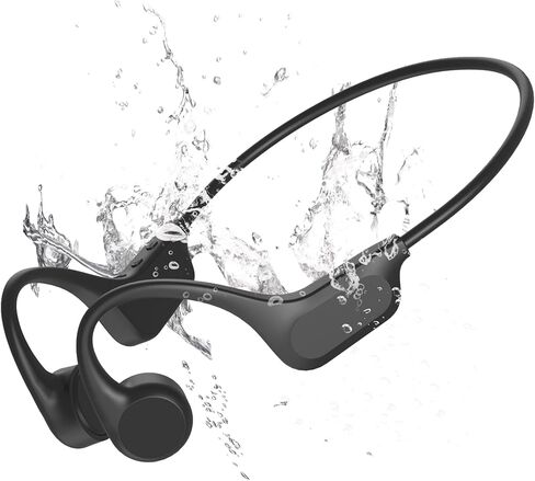 سماعات توصيل العظام، سماعات سباحة IPX8 مقاومة للماء، مشغل MP3 مدمج ذاكرة 32 جيجا، سماعات بلوتوث 5.3 لاسلكية مفتوحة الأذن للسباحة والجري والقيادة والمشي لمسافات طويلة وركوب الدراجات in Kuwait