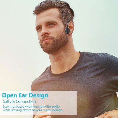 سماعات توصيل العظام، سماعات سباحة IPX8 مقاومة للماء، مشغل MP3 مدمج ذاكرة 32 جيجا، سماعات بلوتوث 5.3 لاسلكية مفتوحة الأذن للسباحة والجري والقيادة والمشي لمسافات طويلة وركوب الدراجات in Kuwait