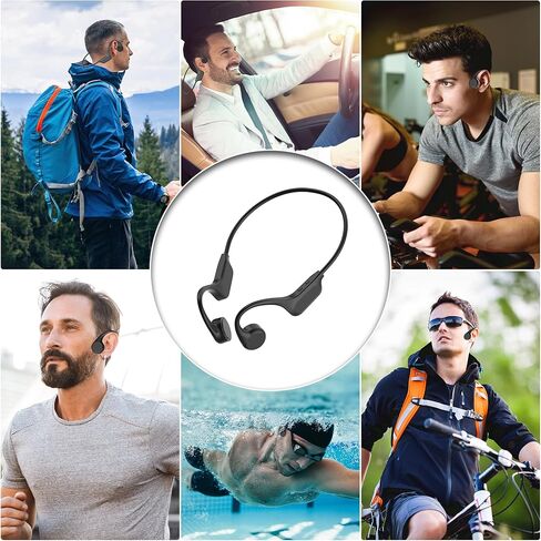 سماعات توصيل العظام، سماعات سباحة IPX8 مقاومة للماء، مشغل MP3 مدمج ذاكرة 32 جيجا، سماعات بلوتوث 5.3 لاسلكية مفتوحة الأذن للسباحة والجري والقيادة والمشي لمسافات طويلة وركوب الدراجات in Kuwait