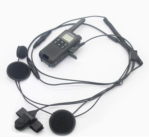 BAOFENG Bidirectional walkie-Talkie Headset Racing Headset with Microphone Finger PTT Button Talk 2 pin, Compatible UV-5R UV-82 UV-82HP BF-888s BF-f8hp Ar-152 Archsell AR-5 Kenwood Radio(1 Pack) in Saudi Arabia
