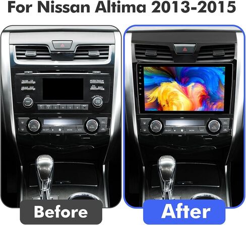 6+128GB 10.1-Inch IPS Touchscreen Android 12 Car Stereo for Nissan Altima 2013-2015 with Wireless CarPlay & Android Auto Car Radio, Support GPS, WiFi, Bluetooth, FM Radio, Backup Camera, SWC, Dual USB in Saudi Arabia