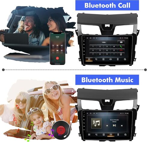 6+128GB 10.1-Inch IPS Touchscreen Android 12 Car Stereo for Nissan Altima 2013-2015 with Wireless CarPlay & Android Auto Car Radio, Support GPS, WiFi, Bluetooth, FM Radio, Backup Camera, SWC, Dual USB in Saudi Arabia