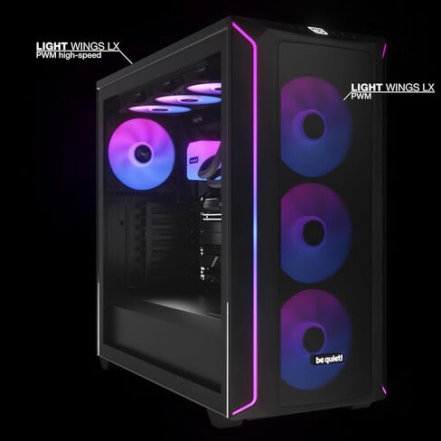 be quiet! Light Wings 140mm PWM Quiet PC Case Fan | Reverse Blade | Black | BL134 in Saudi Arabia