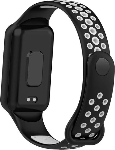 E ECSEM Compatible for Amazfit Band 7 Bands Two-Toned Silicone Breathable Replacement Sport Strap Wristband for Amazfit Band 7 Smart Watch Women Men in Saudi Arabia