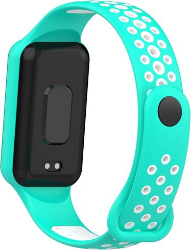 E ECSEM Compatible for Amazfit Band 7 Bands Two-Toned Silicone Breathable Replacement Sport Strap Wristband for Amazfit Band 7 Smart Watch Women Men in Saudi Arabia