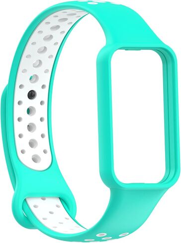 E ECSEM Compatible for Amazfit Band 7 Bands Two-Toned Silicone Breathable Replacement Sport Strap Wristband for Amazfit Band 7 Smart Watch Women Men in Saudi Arabia