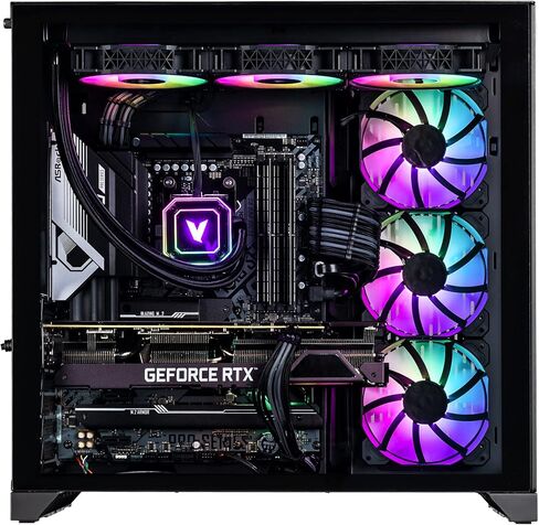 كمبيوتر مكتبي للألعاب Velztorm Septex CTO (AMD Ryzen 7 7700X 8-Core، GeForce RTX 4090 24GB، 64GB DDR5، 1TB PCIe SSD، 360mm AIO، 1000 W PSU WiFi 6، BT 5.2، Win 11 Home) VELZ0067 in Kuwait