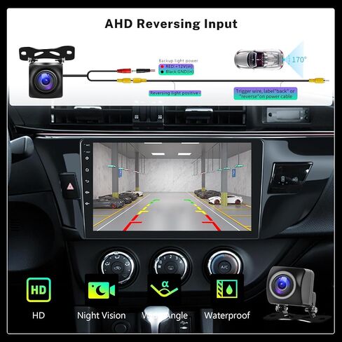 Hodozzy 2G 32G Android Car Stereo for Toyota Corolla/Levin 2014 2015 2016 2017 Wireless Carplay Android Auto Mirror Link,10 Inch Touch Screen Car Radio GPS Navigation Bluetooth WiFi FM RDS, Camera in Saudi Arabia