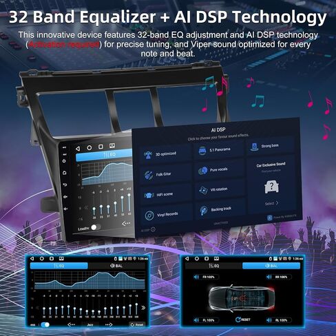Android 4+64G Car Radio for Toyota Vios Yaris 2007 2008-2012 - 9 Inch HD Touchscreen Radio with Wireless Carplay & Android Auto - 32 EQ/WiFi/GPS/SWC + AHD Rear View Camera, MIC in Saudi Arabia