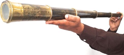 Rare Brass Telescope Spyglass - East India Company 1818 Tracker Vintage Pirate Spyglass Scope Antique Large Handstitched Leather Gift Box (BT-EIC17) in Saudi Arabia