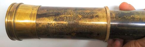 Rare Brass Telescope Spyglass - East India Company 1818 Tracker Vintage Pirate Spyglass Scope Antique Large Handstitched Leather Gift Box (BT-EIC17) in Saudi Arabia