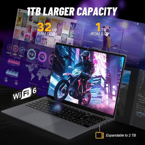 كمبيوتر محمول DERE مقاس 16 بوصة، كمبيوتر محمول معالج Core i9-11900h محدث لعام 2024، ذاكرة وصول عشوائي 32 جيجابايت، تخزين SSD 1 تيرابايت، Win11، كمبيوتر محمول بشاشة 2.5K FHD، لوحة مفاتيح بإضاءة خلفية، WiFi6، BT5.0، HDMI، النوع C، رائع للأعمال، فضي in Saudi Arabia